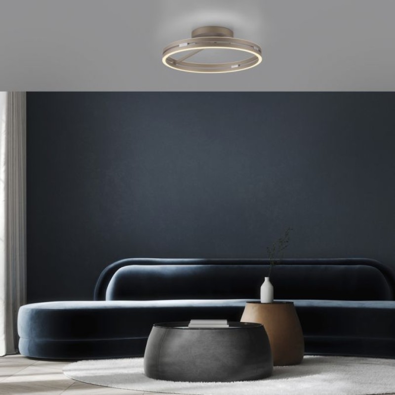 Paul Neuhaus-PURE Loop Φωτιστικό Οροφής LED, Bronze Dimmable ΚΩΔ.-SL6552-97