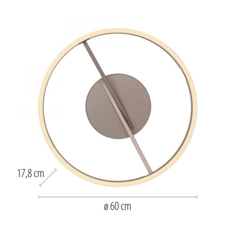Paul Neuhaus-PURE Loop Φωτιστικό Οροφής LED, Bronze Dimmable ΚΩΔ.-SL6552-97