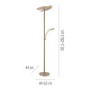 Paul Neuhaus-ARTUR Φωτιστικό Δαπέδου LED με Dimmer, σε χρώμα Sand ΚΩΔ.-SL673-39