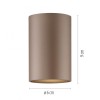 Paul Neuhaus-PURE Point Φωτιστικό Οροφής LED IP44, Dimmable Bronze ΚΩΔ.-SL6749-97
