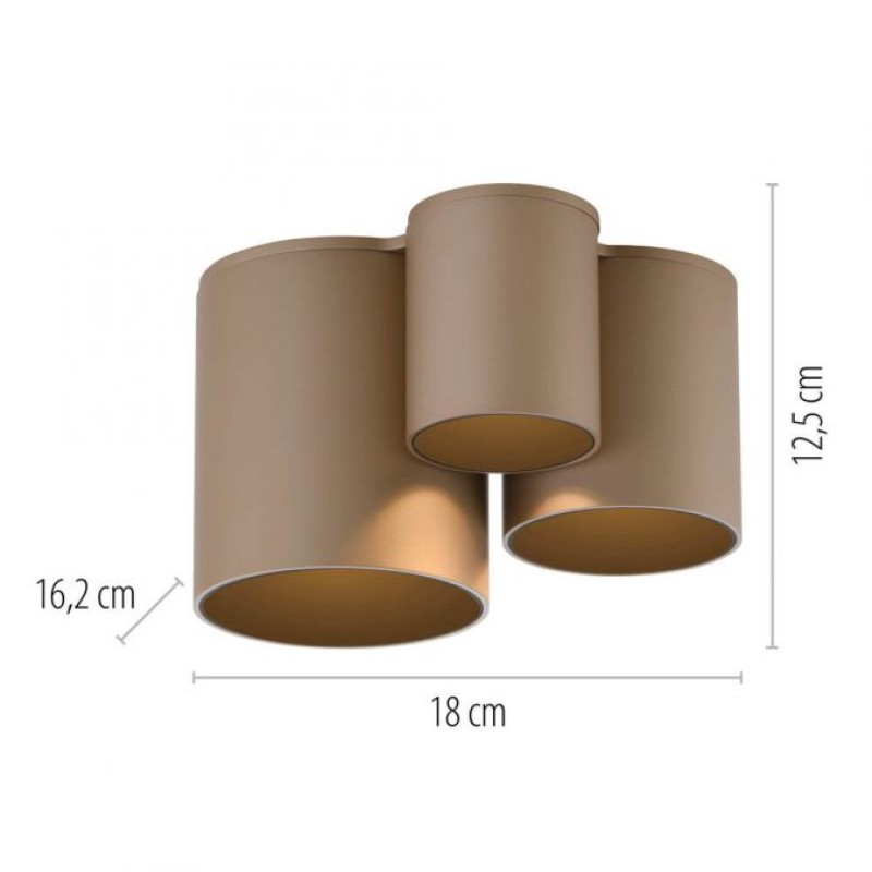 Paul Neuhaus-PURE Point Φωτιστικό Οροφής LED IP44, Dimmable Bronze ΚΩΔ.-SL6750-97