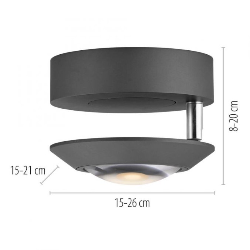 Paul Neuhaus-PURE Oculis Φωτιστικό Οροφής LED Black Pearl Dimmable με TronicDimmer ΚΩΔ.-SL9051-18