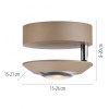 Paul Neuhaus-PURE Oculis Φωτιστικό Οροφής LED Bronze Dimmable ΚΩΔ.-SL9051-97