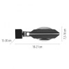 Paul Neuhaus-PURE Oculis Φωτιστικό Τοίχου LED Black Pearl Dimmable ΚΩΔ.-SL9052-18