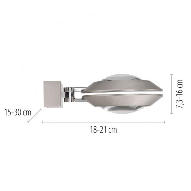 Paul Neuhaus-PURE Oculis Φωτιστικό Τοίχου LED Diamond Dimmable ΚΩΔ.-SL9052-95