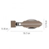 Paul Neuhaus-PURE Oculis Φωτιστικό Τοίχου LED Bronze Dimmable ΚΩΔ.-SL9052-97