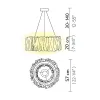 SLAMP-Accordeon Κρεμαστό Φωτιστικό 57x20x140cm Gold ΚΩΔ.-ACRSM00GLD01T27NMTEU