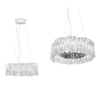 SLAMP-Accordeon Φωτιστικό Κρεμαστό 57x20x140cm Silver ΚΩΔ.-ACRSM00SLV01T27NMTEU