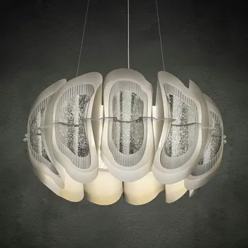 SLAMP-Fiordlys Round Φωτιστικό Κρεμαστό 56x33cm Silver ΚΩΔ.-FRDSM00SLV01T00ROUEU