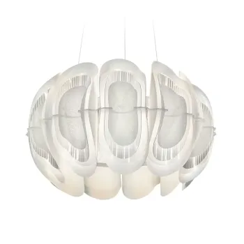 SLAMP-Fiordlys Round Φωτιστικό Κρεμαστό 56x33cm White ΚΩΔ.-FRDSM00WHT01T00ROUEU