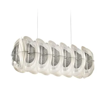 SLAMP-Fiordlys Linear Φωτιστικό Κρεμαστό 90x26x33cm Silver ΚΩΔ.-FRDSXXLSLV01T00LINEU