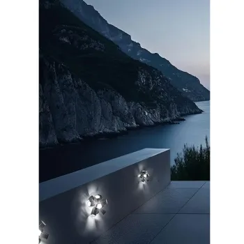 SLAMP-Bang Small Φωτιστικό Δαπέδου - Τοίχου 22x22x20cm IP65 Light Grey ΚΩΔ.-BNGYS00LGR000LDOUDEU
