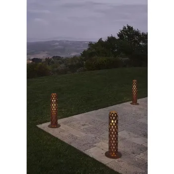 SLAMP-Charlotte Φωτιστικό Δαπέδου 14x63cm IP65 Corten ΚΩΔ.-CHRBM00CRT000LDOUDEU