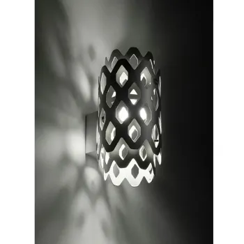 SLAMP-Charlotte Φωτιστικό Τοίχου 18x14x28cm IP65 Anthracite ΚΩΔ.-CHRWM00ANT000LDOUDEU