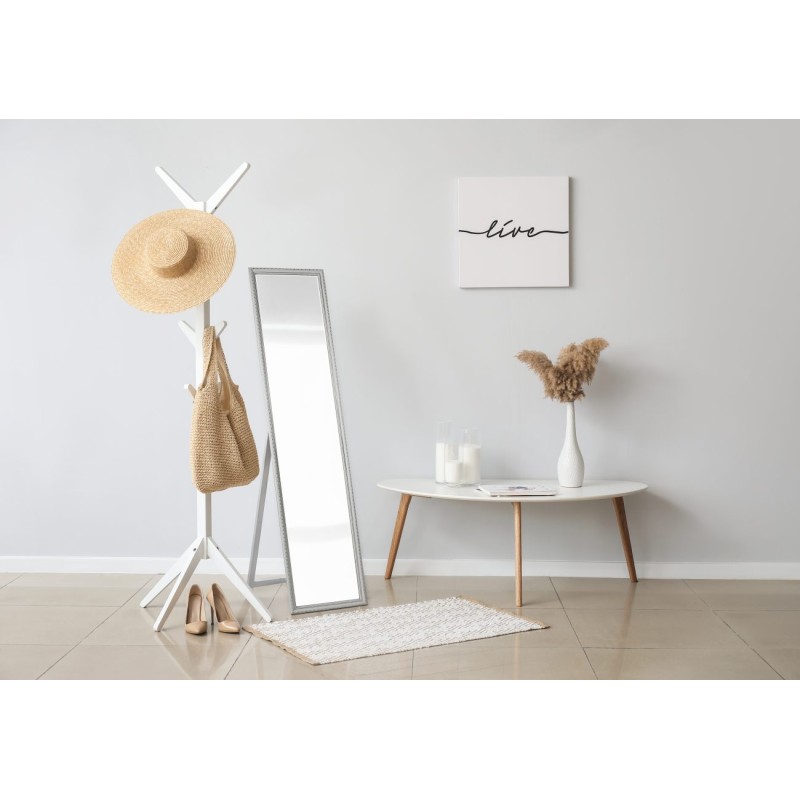 Mirrors & More - LORELEY Καθρέπτης Δαπέδου 34x160cm Ασημί Ξύλινος