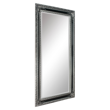 Mirrors & More - LARA Faceted Καθρέπτης 100x200cm Μαύρο & Ασημί