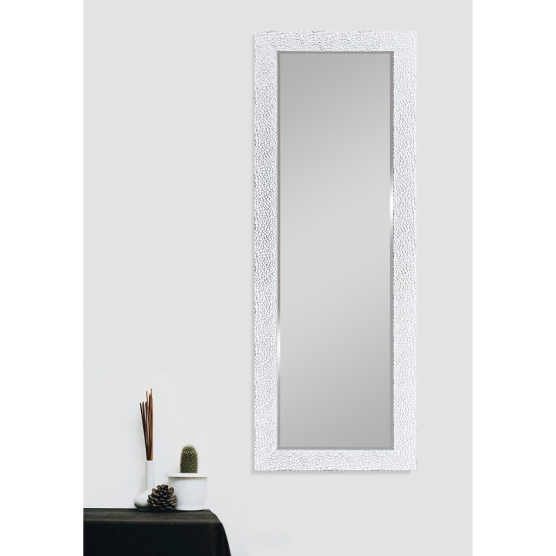 Mirrors & More - Καθρέφτης Τοίχου AMY 50x150cm Λευκό Χρώμιο 