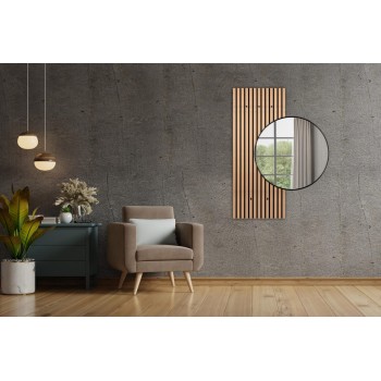 Mirrors & More - Καθρέφτης με Πλαίσιο BRITT 70x70cm Μαύρος