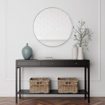 Mirrors & More - Καθρέφτης με Πλαίσιο BRITT 70x70cm Silver