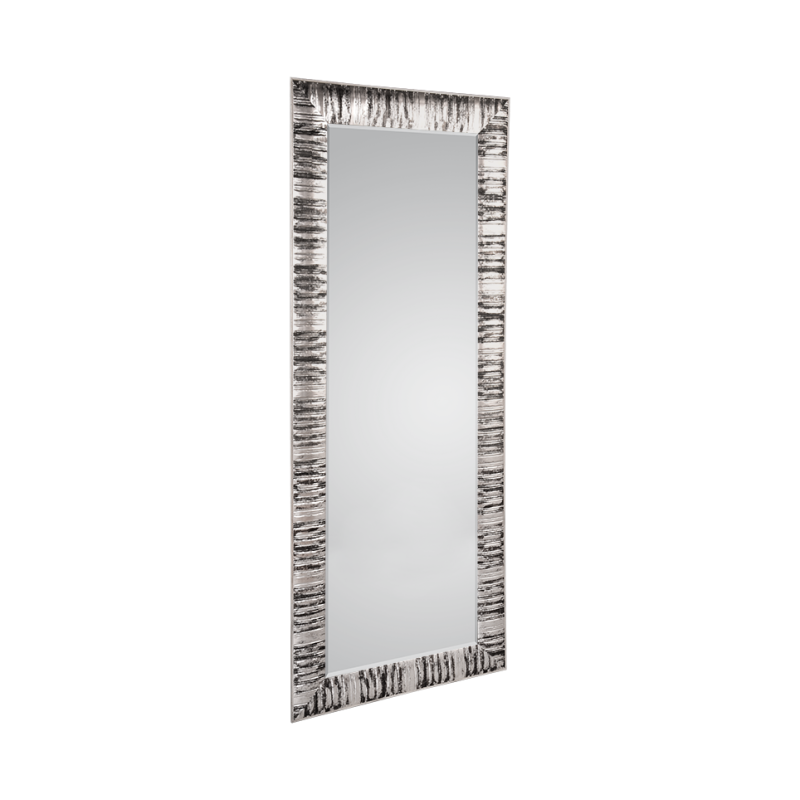 Mirrors & More - NADJA Faceted Καθρέπτης 70x170cm Μαύρο & Ασημί