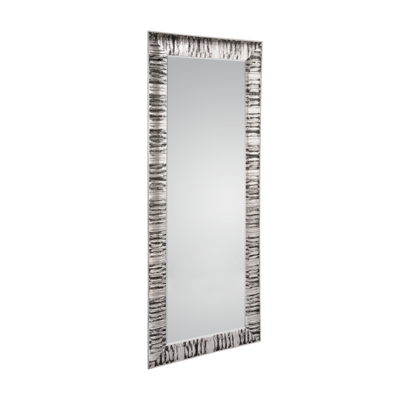 Mirrors & More - NADJA Faceted Καθρέπτης 90x190cm Μαύρο & Ασημί