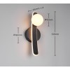 TRIO LIGHTING - NAPOLI LED Επιτοίχιο Φωτιστικό Μαύρο 11W 1200lm – 2300K/3000K/4000K