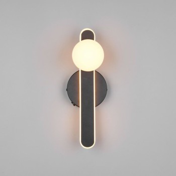 TRIO LIGHTING - NAPOLI LED Επιτοίχιο Φωτιστικό Μαύρο 11W 1200lm – 2300K/3000K/4000K