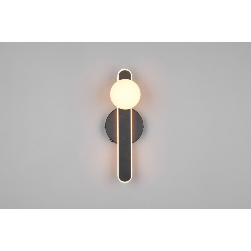 TRIO LIGHTING - NAPOLI LED Επιτοίχιο Φωτιστικό Μαύρο 11W 1200lm – 2300K/3000K/4000K