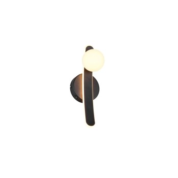 TRIO LIGHTING - NAPOLI LED Επιτοίχιο Φωτιστικό Μαύρο 11W 1200lm – 2300K/3000K/4000K