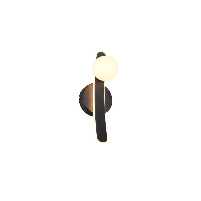 TRIO LIGHTING - NAPOLI LED Επιτοίχιο Φωτιστικό Μαύρο 11W 1200lm – 2300K/3000K/4000K