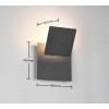 TRIO LIGHTING - MIO LED Φωτιστικό Τοίχου 6W 560lm 3000K Μαύρο