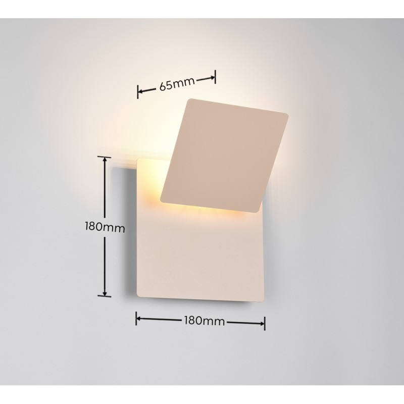 TRIO LIGHTING - MIO LED Φωτιστικό Τοίχου 6W 560lm 3000K Warm Beige