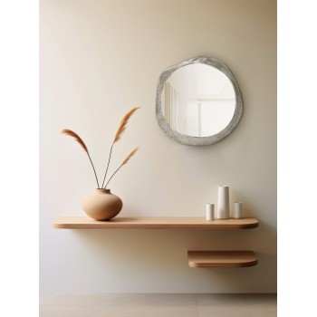 Mirrors & More - LALITA Καθρέπτης Τοίχου 56x57cm Ασημί Μεταλλικός