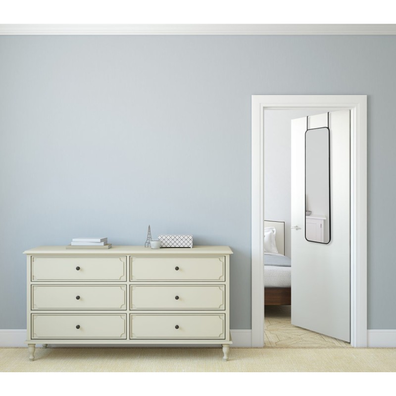 Mirrors & More - Καθρέφτης Πόρτας BEATE 31,5x123cm Μαύρος