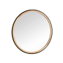 Mirrors & More - FINA Καθρέπτης Τοίχου 70x70cm Μεταλλικός & Ξύλινος
