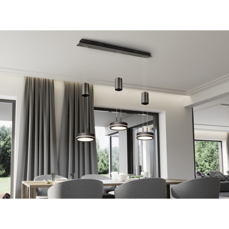 TRIO LIGHTING - Franklin Κρεμαστό φωτιστικό LED Ανθρακί ΚΩΔ.-326510342