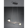 TRIO LIGHTING - NAPOLI LED Κρεμαστό Φωτιστικό Μαύρο 27W 3200lm – 2300K/3000K/4000K