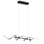 TRIO LIGHTING - Sequence Κρεμαστό φωτιστικό LED Βουρτσιστό Αλουμίνιο-Μαύρο Ματ ΚΩΔ.-341810205