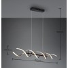 TRIO LIGHTING - Sequence Κρεμαστό φωτιστικό LED Βουρτσιστό Αλουμίνιο-Μαύρο Ματ ΚΩΔ.-341810205