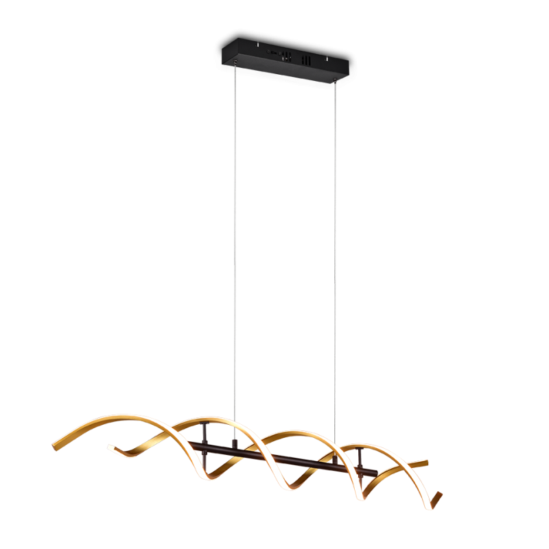 TRIO LIGHTING - Sequence Κρεμαστό φωτιστικό LED Χρυσό Χρώμα ΚΩΔ.-341810208