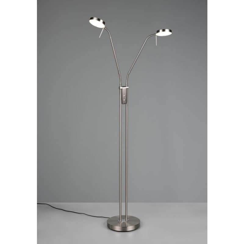 TRIO LIGHTING - MONZA LED Επιδαπέδιο Φωτιστικό 2x12W 2800lm Ματ Νίκελ 2300K/3000K/4000K