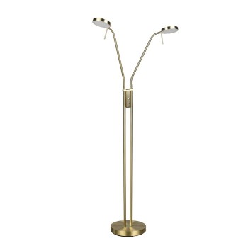 TRIO LIGHTING - MONZA LED Φωτιστικό Δαπέδου 2x12W 2800lm Ματ Ορείχαλκος 2300K/3000K/4000K