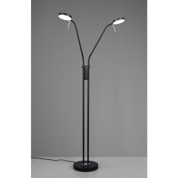 TRIO LIGHTING - MONZA LED Φωτιστικό Δαπέδου 2x12W 2800lm Μαύρο 2300K/3000K/4000K