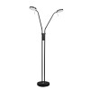 TRIO LIGHTING - MONZA LED Φωτιστικό Δαπέδου 2x12W 2800lm Μαύρο 2300K/3000K/4000K
