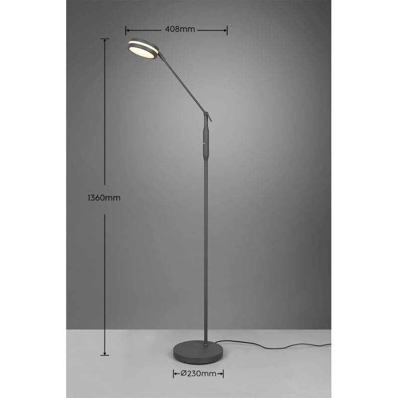 TRIO LIGHTING - Franklin Φωτιστικό δαπέδου LED Ανθρακί ΚΩΔ.-426510142