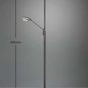 TRIO LIGHTING - Franklin Φωτιστικό δαπέδου LED Ανθρακί ΚΩΔ.-426510242