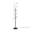 TRIO LIGHTING - Sequence Φωτιστικό δαπέδου LED Βουρτσιστό Αλουμίνιο-Μαύρο Ματ ΚΩΔ.-441810205