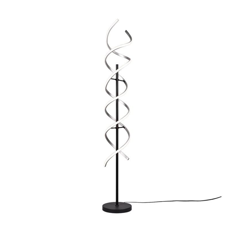TRIO LIGHTING - Sequence Φωτιστικό δαπέδου LED Βουρτσιστό Αλουμίνιο-Μαύρο Ματ ΚΩΔ.-441810205