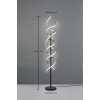 TRIO LIGHTING - Sequence Φωτιστικό δαπέδου LED Βουρτσιστό Αλουμίνιο-Μαύρο Ματ ΚΩΔ.-441810205