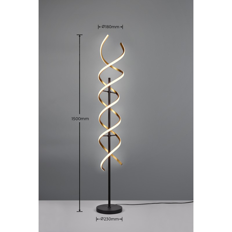 TRIO LIGHTING - Sequence Φωτιστικό δαπέδου LED Χρυσό Ματ-Μαύρο Ματ ΚΩΔ.-441810208